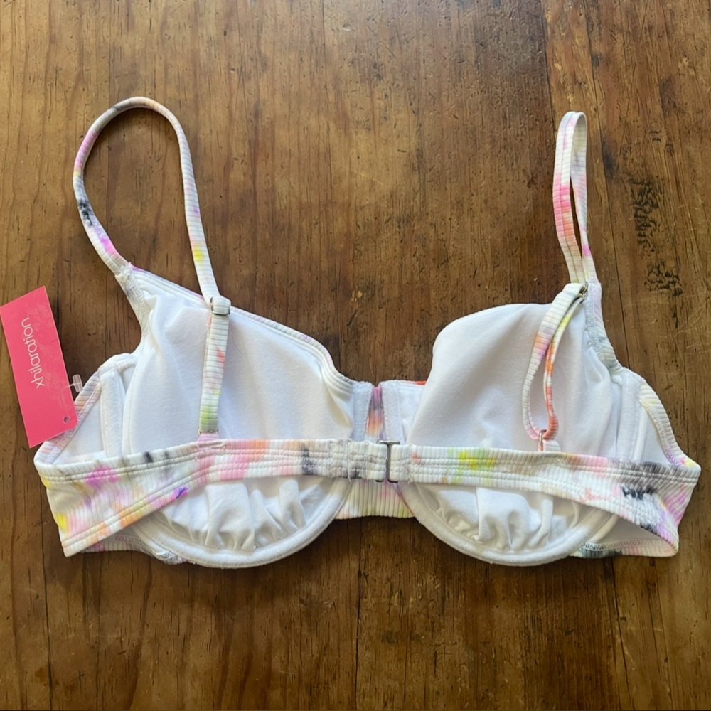Xhiliration Tie Dye Bikini Top - Picture 2 of 2